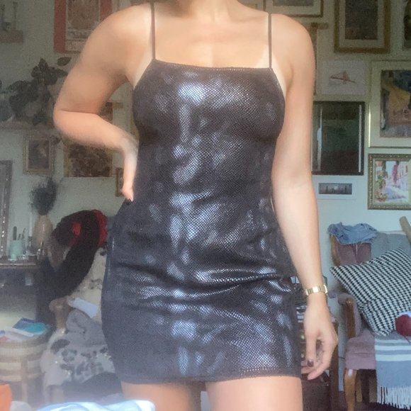 UO Snakeskin Mini Dress - Picture 3 of 12